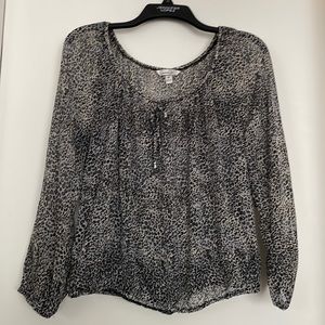 Womens leopard top blouse